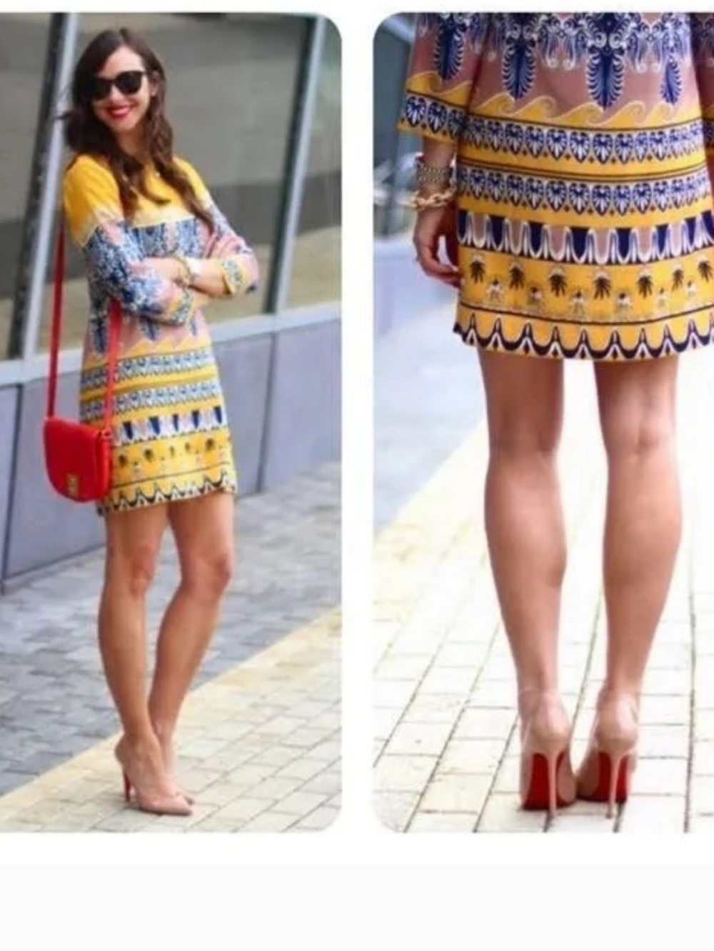 J.Crew Jules Scroll Print Yellow Shift Dress